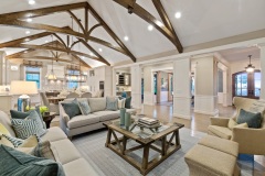 The Ashby Exposed Trusses Ceiling  Great Room