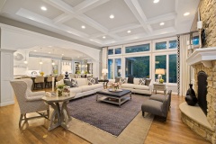 893-Great Room Custom Coffered Ceiling