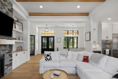 Great Room Ceiling With Beams at Onyx Lane