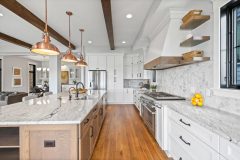 Custom Built-ins Floating Shelves at River Belle