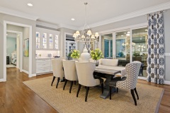 893-Dining Room with custom built-ins