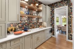 Pantry Custom Built-in Floating Shelves at Pickwick Place