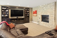 860 Lower Level Built-in Entertainment Area