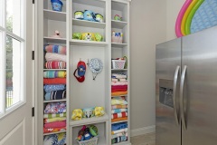 Custom Built-in Storage in the pool bath at The Heartland Reserve