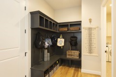 Custom Storage in the Mudroom at Stony Oaks