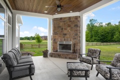 Covered Patio with Fireplace