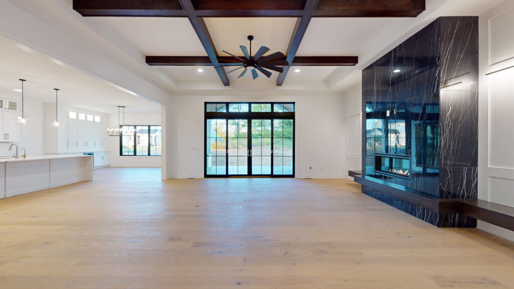 Great Room and Kitchen View From Entry