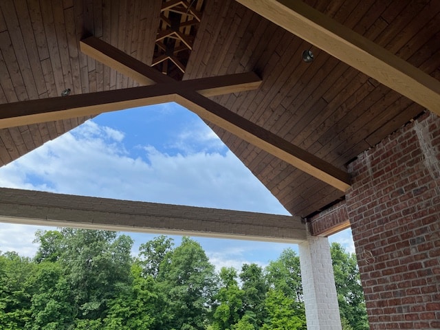 Outdoor Living Covered Porch Cross Beams