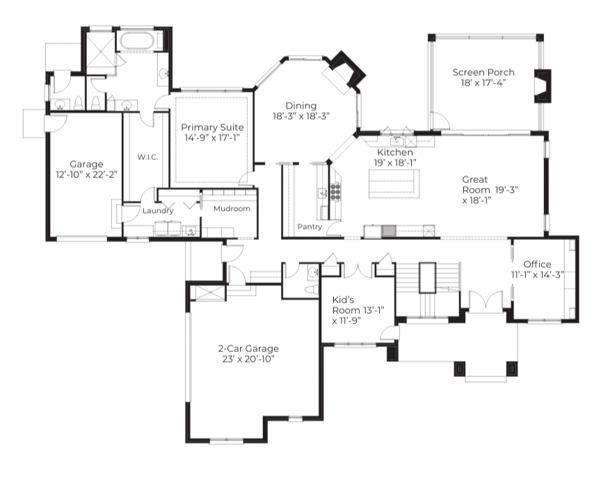 Pickwick Place Custom Home Floor Plan Loveland Ohio