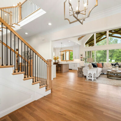 Pickwick Place Custom Staircase, Entry and Great Room