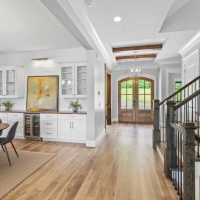 River Belle Cincinnati Row House Kitchen, Great Room and Covered Porch