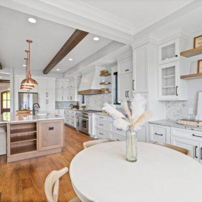 River Belle Cincinnati Row House Kitchen, Great Room and Covered Porch