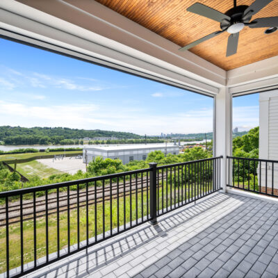 River Bell Row House Covered porch