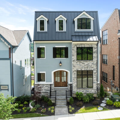 River Bell Row House Front Exterior